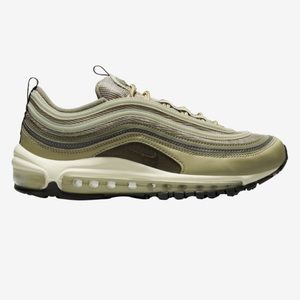 NIKE AIR MAX 97. OLIVE GREEN. SIZE 10. WORN ONCE. LIKE NEW CONDITION